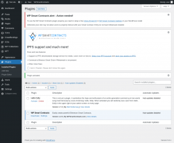 Page screenshot: Plugins ‹ Test site — WordPress