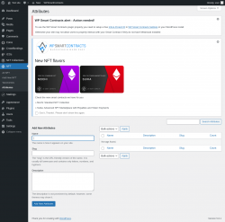 Page screenshot: NFT → Attributes