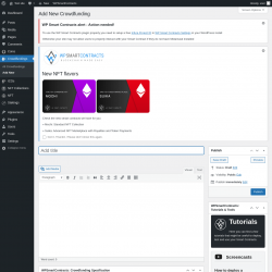 Page screenshot: Crowdfundings → Add New