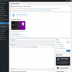 Page screenshot: Stakes → Add New Stake