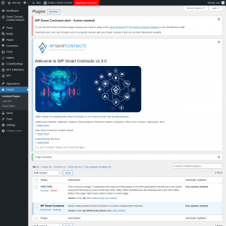 Page screenshot: Plugins ‹ Test site — WordPress