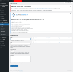 Page screenshot: NFT → Taxonomies