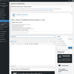 Page screenshot: Crowdfundings → Add New