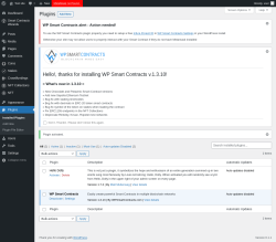 Page screenshot: Plugins ‹ Test site — WordPress