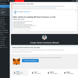 Page screenshot: Smart Contracts Wizards → Create Smart Contract