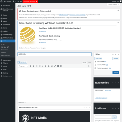 Page screenshot: NFT → Add New NFT