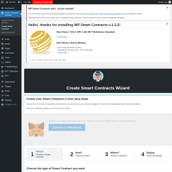 Page screenshot: Smart Contracts Wizards → Create Smart Contract