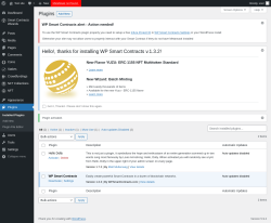 Page screenshot: Plugins ‹ Test site — WordPress