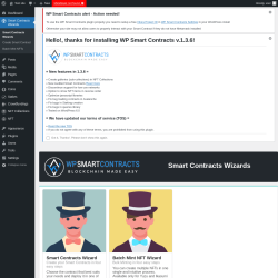 Page screenshot: Smart Contracts Wizards