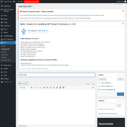 Page screenshot: NFT → Add New NFT