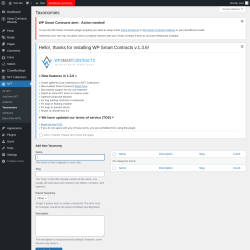 Page screenshot: NFT → Taxonomies