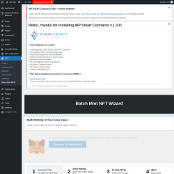 Page screenshot: NFT → Batch Mint NFTs
