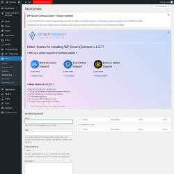 Page screenshot: NFT → Taxonomies