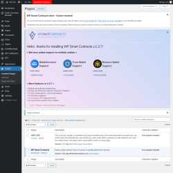 Page screenshot: Plugins ‹ Test site — WordPress