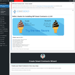 Page screenshot: Smart Contracts Wizards → Create Smart Contract