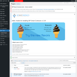 Page screenshot: Plugins ‹ Test site — WordPress