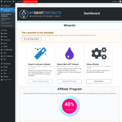 Page screenshot: Smart Contracts Dashboard