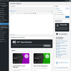 Page screenshot: NFT Collections → Add New Collection