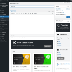 Page screenshot: Coins → Add New Coin