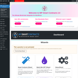 Page screenshot: Smart Contracts Dashboard
