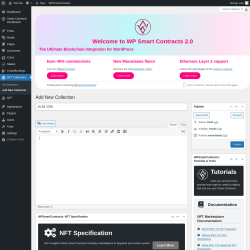 Page screenshot: NFT Collections → Add New Collection