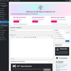 Page screenshot: NFT Collections → Add New Collection