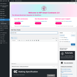 Page screenshot: Stakes → Add New Stake