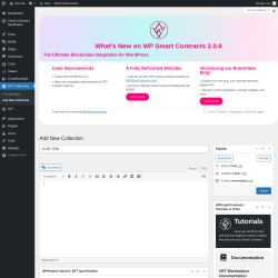Page screenshot: NFT Collections → Add New Collection