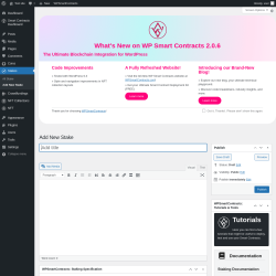 Page screenshot: Stakes → Add New Stake