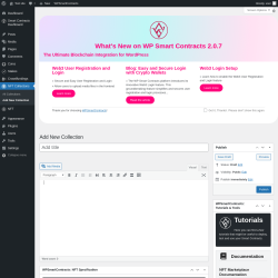 Page screenshot: NFT Collections → Add New Collection
