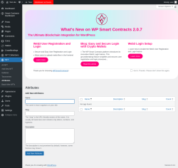 Page screenshot: NFT → Attributes