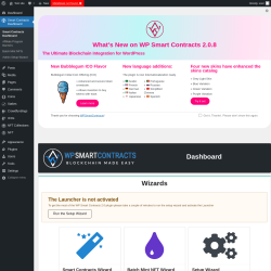 Page screenshot: Smart Contracts Dashboard