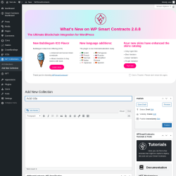 Page screenshot: NFT Collections → Add New Collection