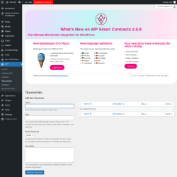 Page screenshot: NFT → Taxonomies