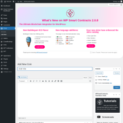 Page screenshot: Coins → Add New