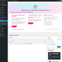 Page screenshot: NFT Collections → Add New Collection