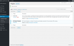 Page screenshot: Plugins &lsaquo; Test site &mdash; WordPress