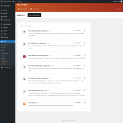 Page screenshot: SMS → Add-Ons