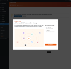 Page screenshot: SMS