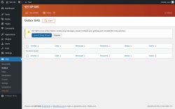 Page screenshot: SMS → Outbox