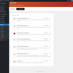Page screenshot: SMS → Add-Ons