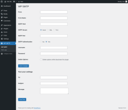 Page screenshot: WP SMTP