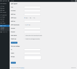 Page screenshot: WP SMTP