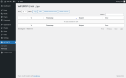 Page screenshot: WP SMTP → Mail Logs
