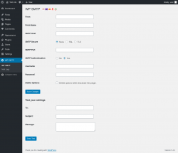Page screenshot: WP SMTP