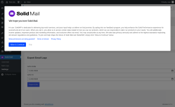 Page screenshot: Solid Mail → Settings