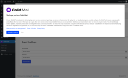 Page screenshot: Solid Mail → Settings