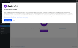 Page screenshot: Solid Mail