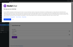 Page screenshot: Solid Mail &rarr; Settings