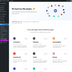 Page screenshot: Smush → More free Plugins?